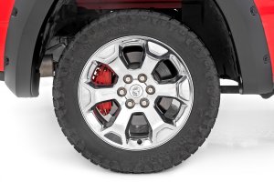 Ram 1500 Caliper Covers - Front + Rear - Rough Country - Red - '19-'23 Ram 1500 Caliper Covers - Front + Rear - Rough Country - Red - '19-'23